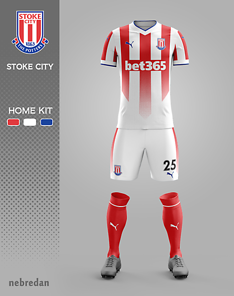 STOKE CITY - HOME KIT