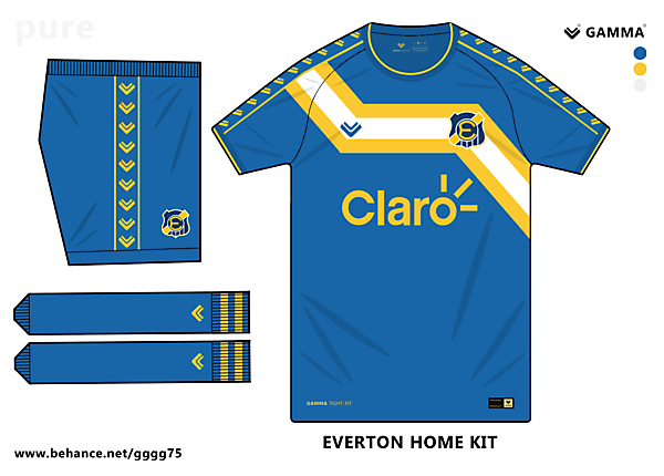 everton home kit