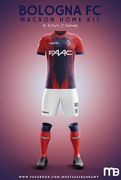 Bologna FC - Macron Home Kit