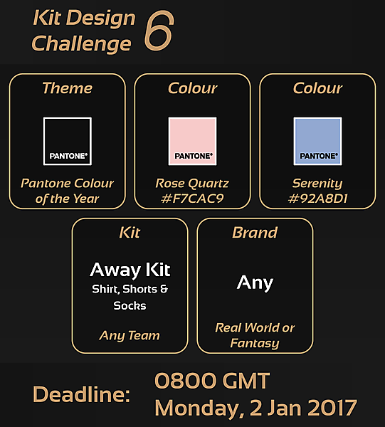 Kit Design Challenge: 6 - Pantone Colour of the Year 2016