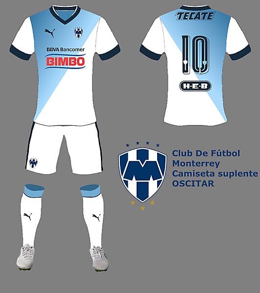 Camiseta suplente Monterrey