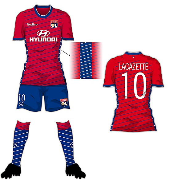 Bodibro Edge Template - Olympique Lyon Third Shirt