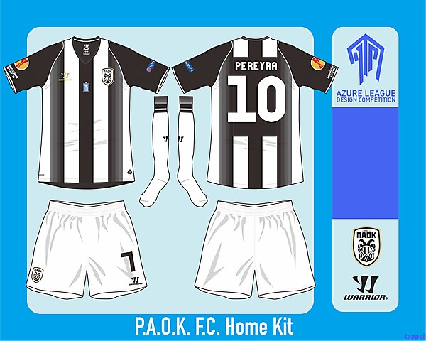 P.A.O.K. FC Home Kit - Azure League Matchday 2
