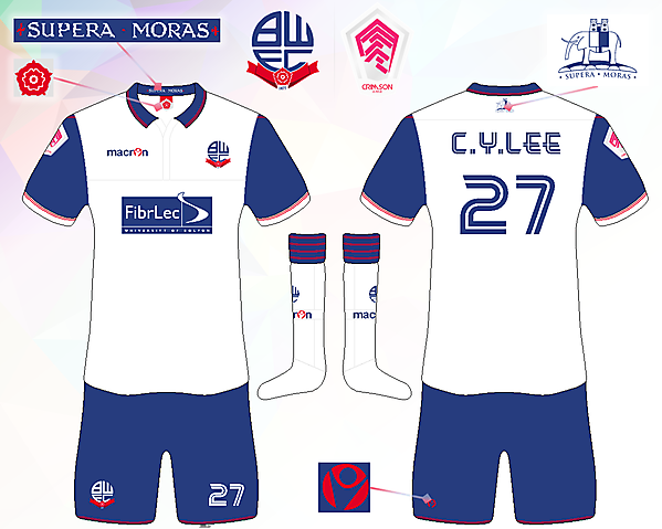 Bolton Wanderers FC Home Kit [Crimson League R2]