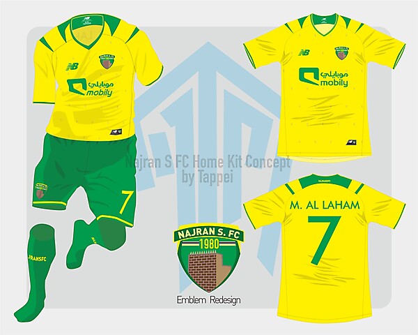 Najran S FC Home Kit Concept - Azure League Matchday 3