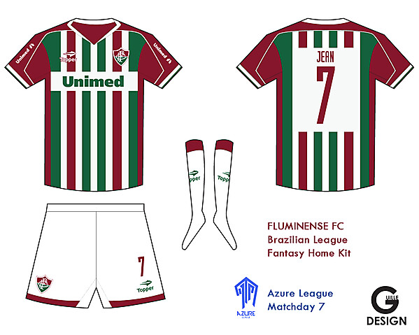 Fluminense FC Fantasy Home Kit- Azure League Match day 7