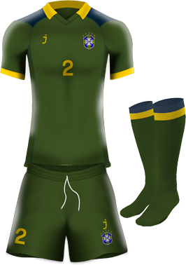 Brasil home kit by J-sports