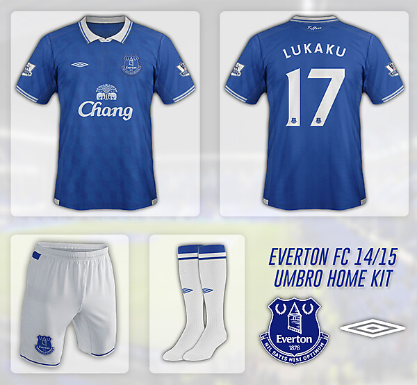 Everton FC - Umbro 14/15 Home Kit