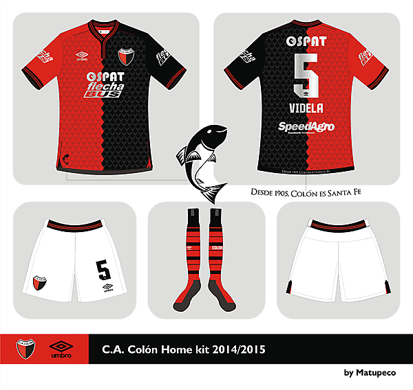 Club A. Colón Home kit 2015 2015