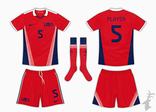 USA Futsal Kit Set - Away