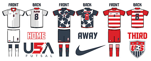 USA Futsal kit set