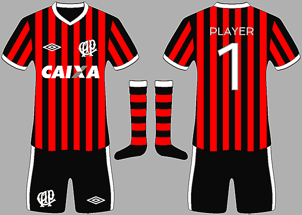 Atlético Paranaense home kit
