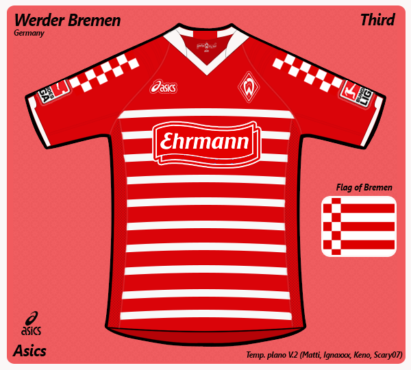 Werder Bremen third (asics)