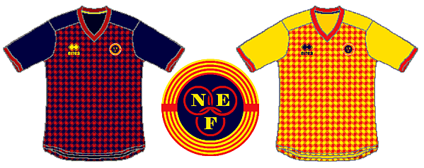 North East Futsal Crest and Kits V.2