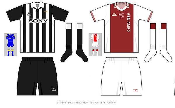 1995/96 CL Final - Home team using change kit? Wrong.