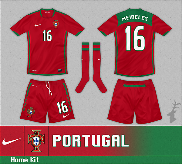 \"The Fenton\" by Nike - Portugal Home Kit (Plain)