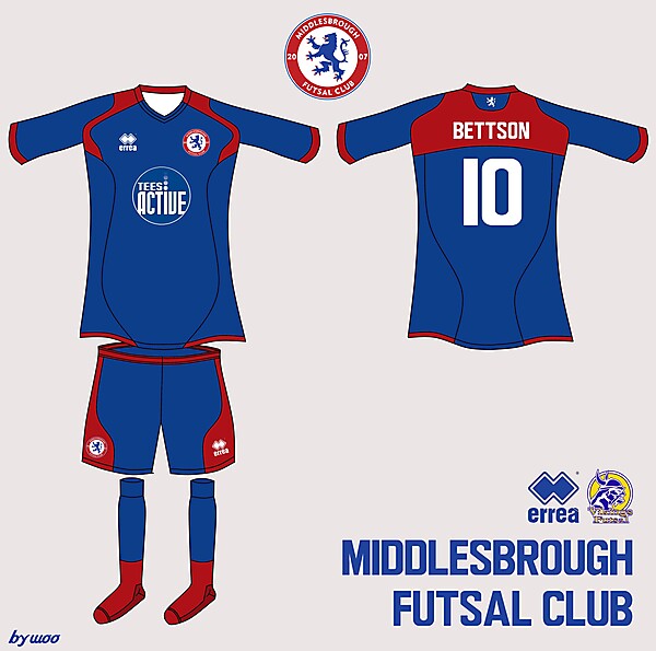 Middlesbrough Futsal Erreà Home Kit 1