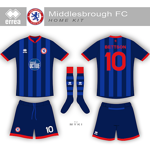 Middlesbrough Futsal Club Home Kit