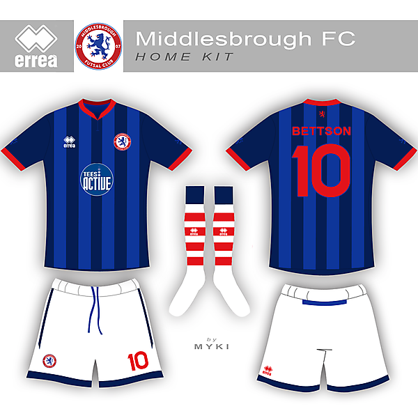 Middlesbrough Futsal Club Home Kit
