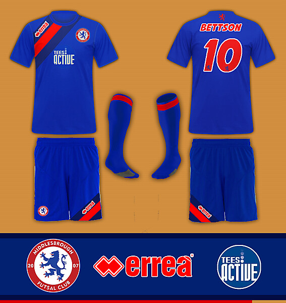 Middlesbrough Futsal Club Home Kit