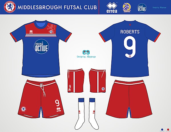 Errea Middlesbrough Futsal Club Home Kit #2