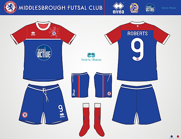 Errea Middlesbrough Futsal Club Home Kit #5