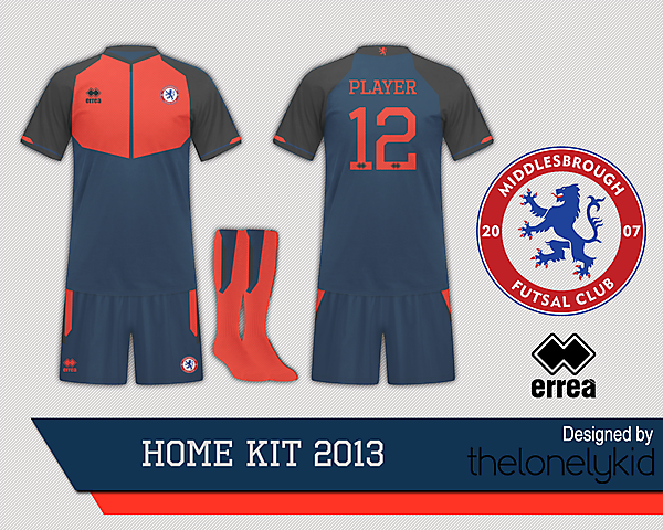 Middlesbrough Futsal Home Kit 2013 by TheLonelyKId