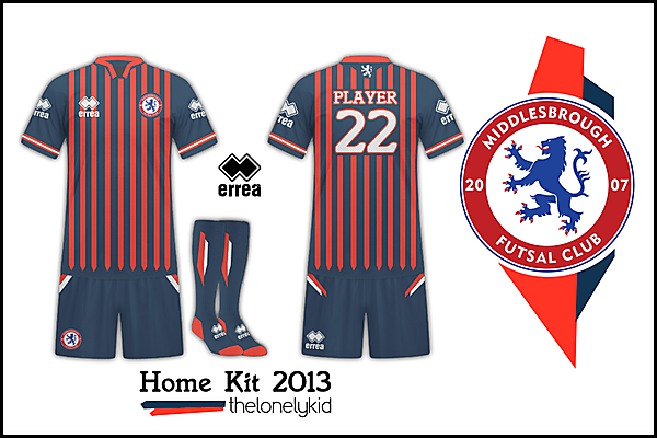 Middlesbrough Futsal-Home Kit Rayas