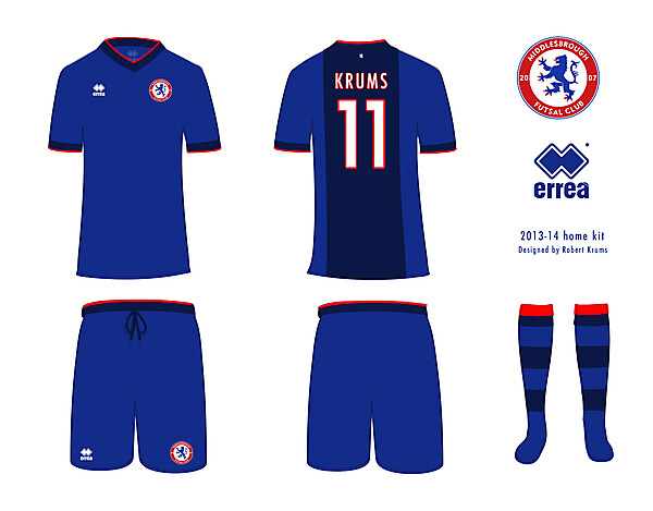 Middlesbrough Futsal kit by Robert Krums