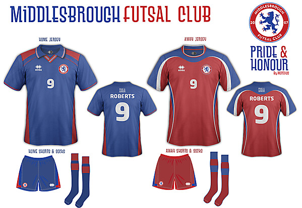 Boro Futsal Home and Away Kit