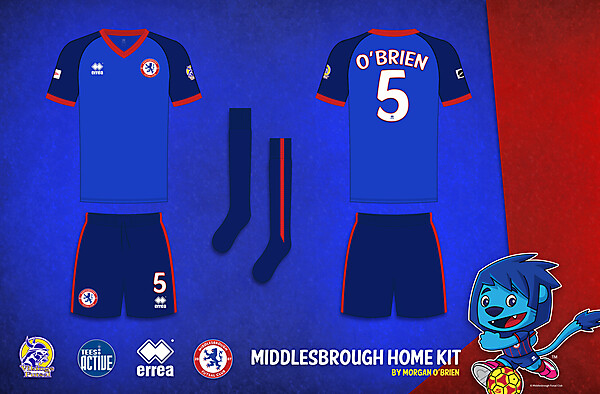 Middlesbrough Home Kit 004 by Morgan OBrien 