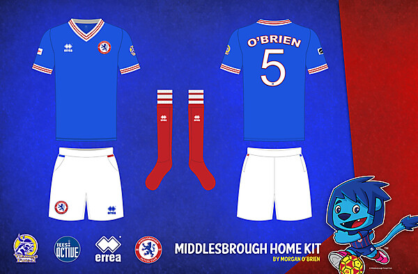 Middlesbrough Home Kit 008 by Morgan OBrien