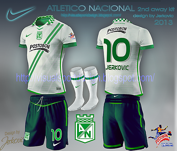 atletico nacional away  white