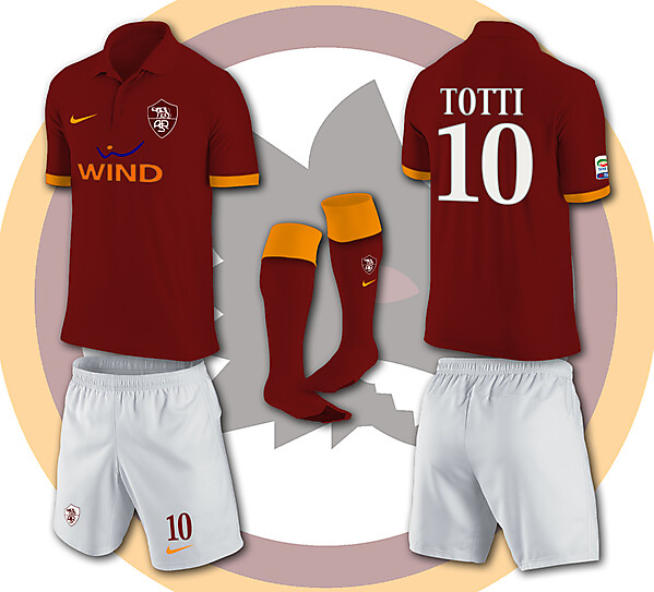AS ROMA NIKE KITS 2013-2014 Wind)