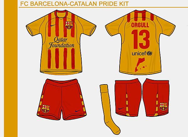 FC Barca \'orgull/pride\' kit