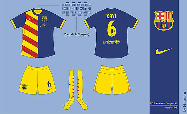 FC Barcelona Senyera kit version 03