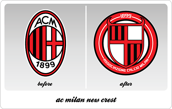 ac milan new crest