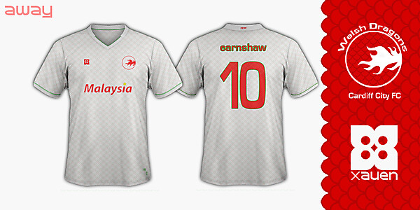 Cardiff City FC - Welsh Dragons - Away kit