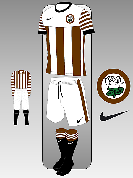 Barnsley Nike kit Inspired by 1889-1891 Home Shirt