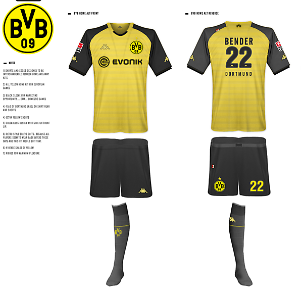 Borussia Dortmund Kits - Kappa