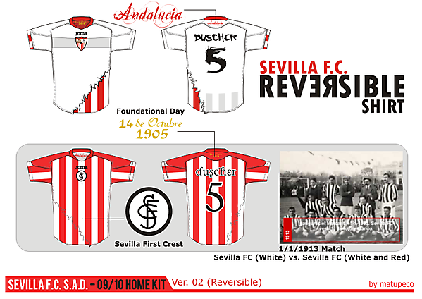 Sevilla F.C. S.A.D. Home shirt ver. 02 - Reversible