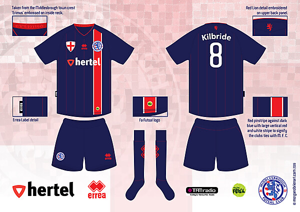 Middlesbrough Home Kit Version 4 (European Kit) by Morgan O\'Brien