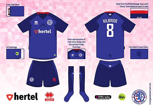 Middlesbrough Home Kit Version 5  by Morgan O\'Brien