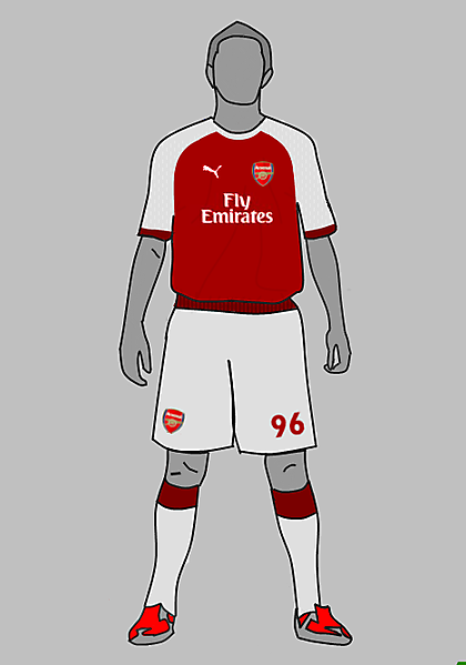 arsenal kit just 2 test out my new template tell us wot u fink n wot i cud improve