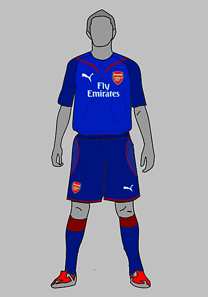 Arsenal home and away made with puma v template n my new tempalte