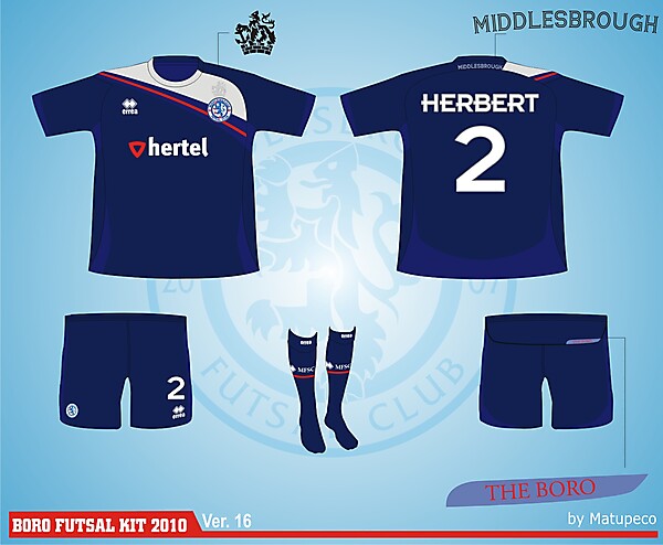Middlesbrough Futsal Club Kit - Version .16