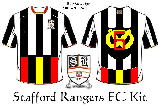 Stafford Rangers  BORO KIT home