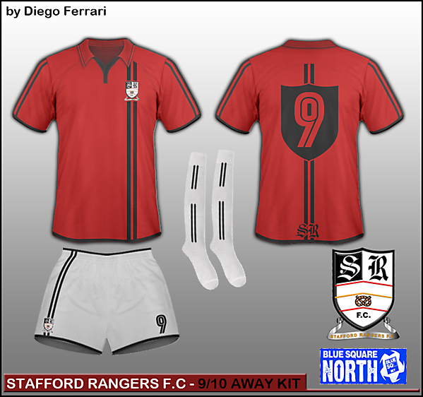 Stafford Rangers - 9/10 Away kit 