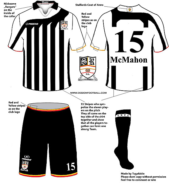 Stafford Rangers FC 09/10 Home Kit