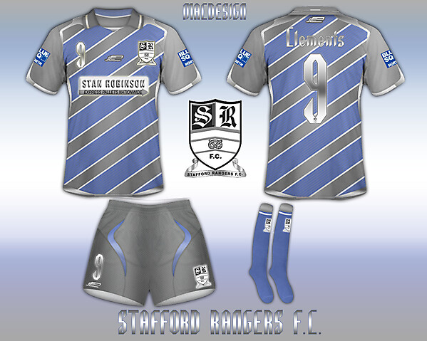 Stafford Rangers Special Silver Kit
